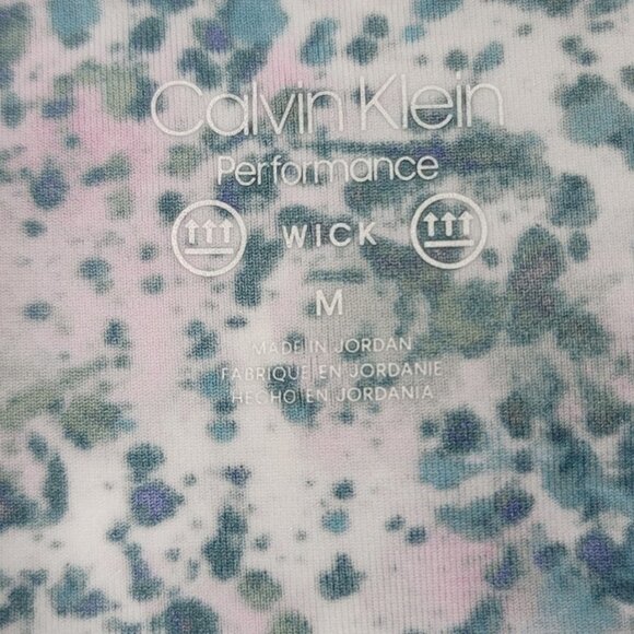 Calvin Klein Printed Racerback Cropped Tank Top Size Medium - Picture 7 of 8